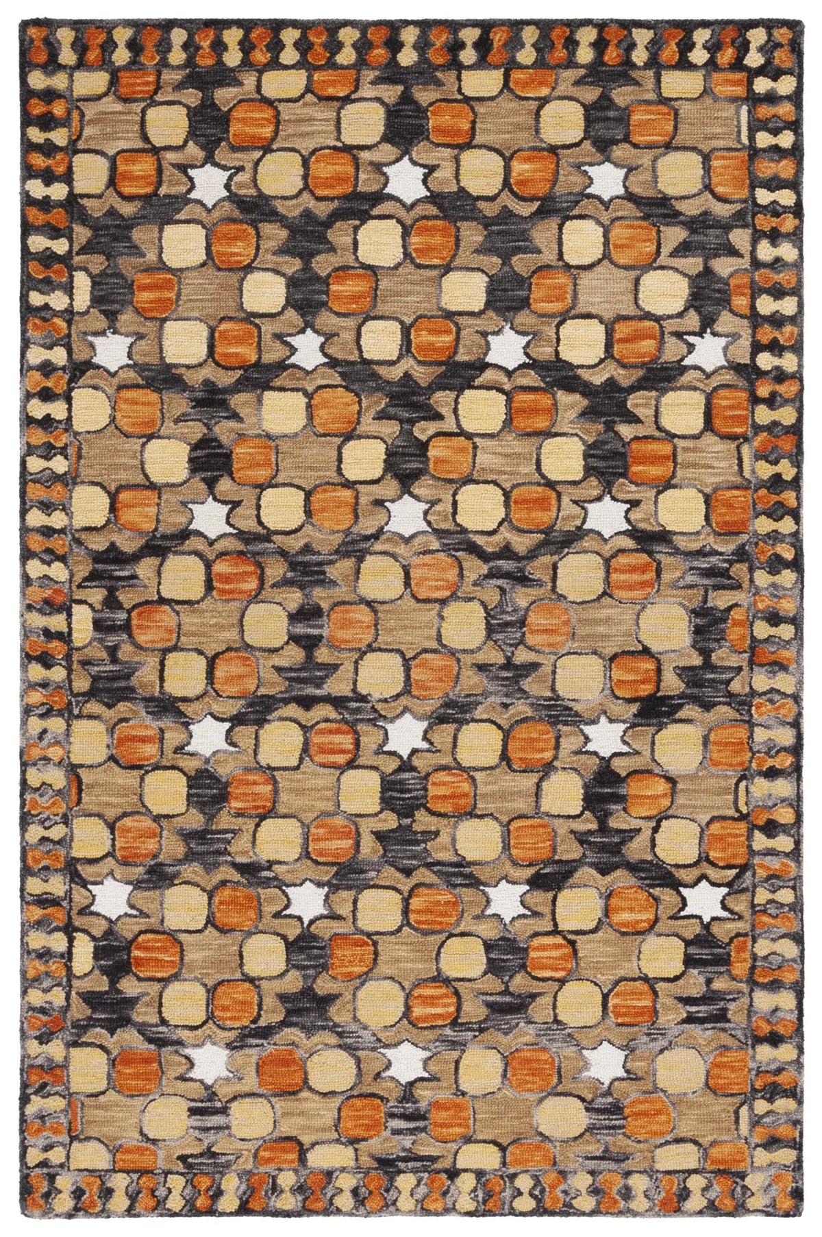 Safavieh Aspen 4'-0" x 6'-0" Rug in Light Yellow / Orange