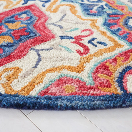 Safavieh Aspen 7'-0" x 7'-0" Rug in Blue / Rust