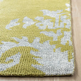 Safavieh Stone Wash 5'-0" x 8'-0" Rug in Chartreuse