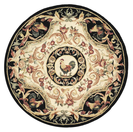 Safavieh Chelsea 4'-0" x 4'-0" Rug in Ivory / Black