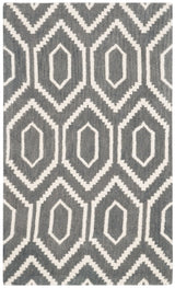 Safavieh Himalaya 3'-0" x 5'-0" Rug in Dark Grey / Ivory