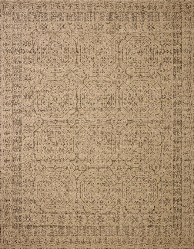 Loloi Novi NVI-01 Tan / Onyx Rug - main flat