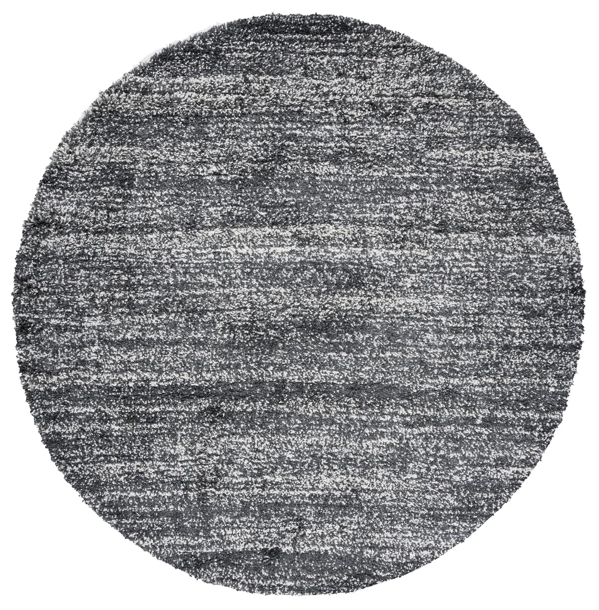 Safavieh Hudson Shag 7'-0" x 7'-0" Rug in Dark Grey / Ivory