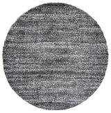 Safavieh Hudson Shag 7'-0" x 7'-0" Rug in Dark Grey / Ivory