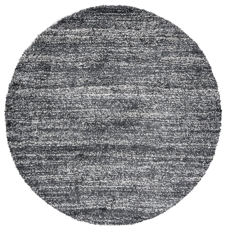 Safavieh Hudson Shag 7'-0" x 7'-0" Rug in Dark Grey / Ivory
