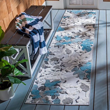 Safavieh Cabana 2'-2" x 9'-0" Rug in Beige / Blue