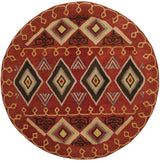 Safavieh Heritage 6'-0" x 6'-0" Rug in Red / Multi