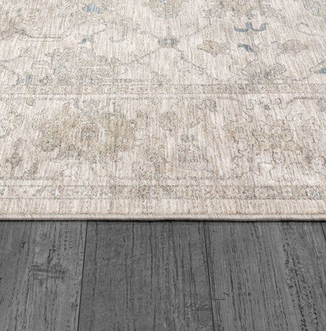 Dynamic Rugs Dharma 12042 Power Loomed Transitional Ivory/Beige Rug - Pile