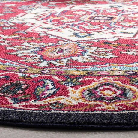 Safavieh Monaco 5'-0" x 5'-0" Rug in Red / Turquoise