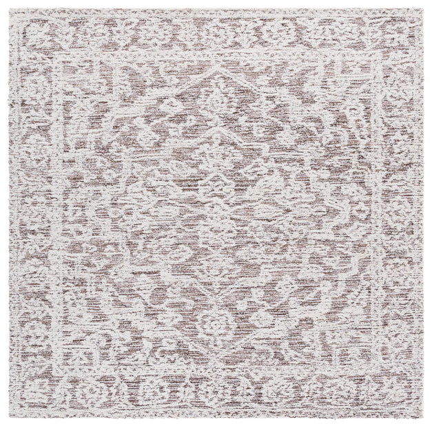Safavieh Ebony 6'-0" x 6'-0" Rug in Ivory / Brown