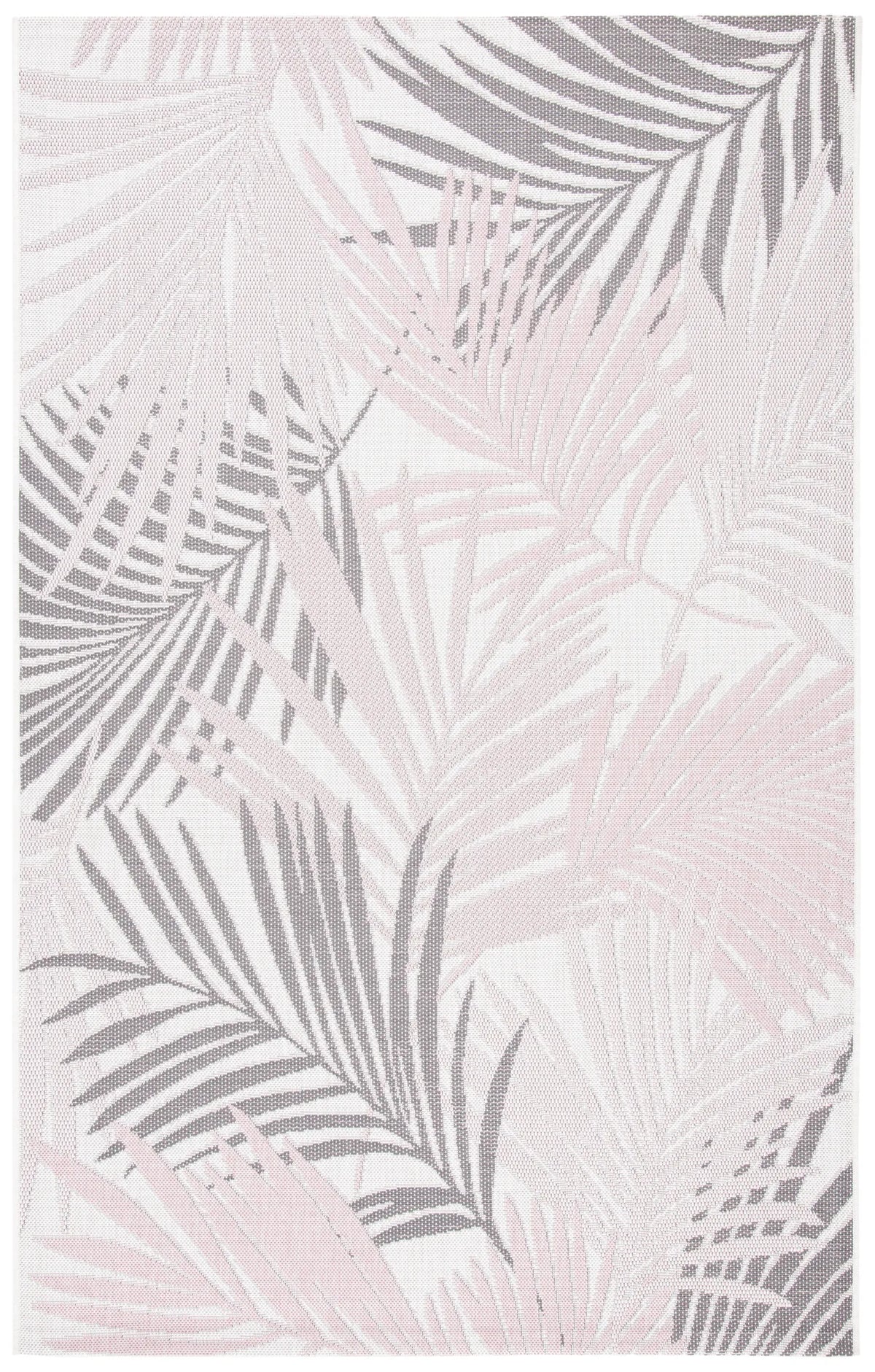 Safavieh Courtyard 4'-5" x 6'-5" Rug in Ivory / Pink
