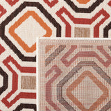 Safavieh Veranda 4'-0" x 5'-7" Rug in Creme / Red