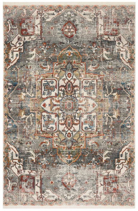 Safavieh Vintage Persian 4'-0" x 6'-0" Rug in Charcoal / Olive