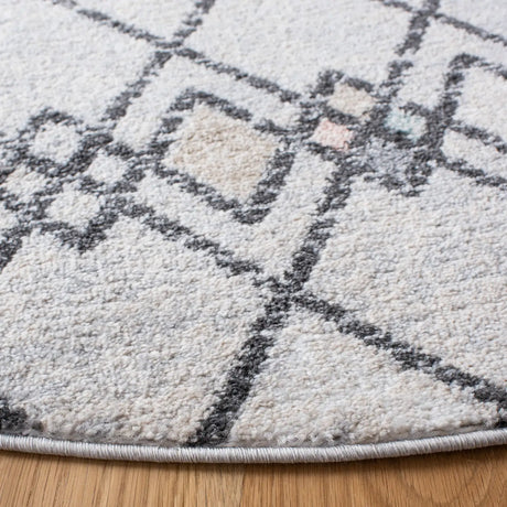Safavieh Amsterdam 6'-7" x 6'-7" Rug in Grey / Ivory