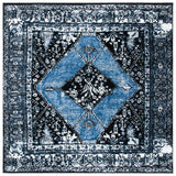 Safavieh Vintage Hamadan 6'-7" x 6'-7" Rug in Blue / Grey