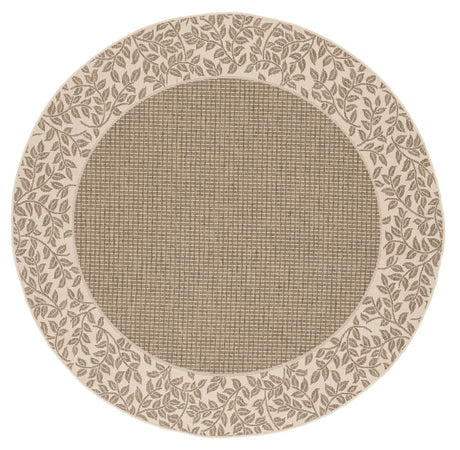 Safavieh Courtyard 6'-7" x 6'-7" Rug in Brown / Natural