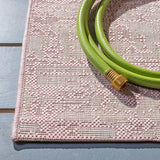Safavieh Courtyard 4'-0" x 5'-7" Rug in Pink / Ivory