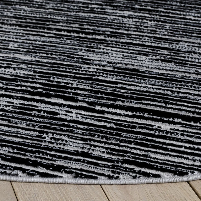 Safavieh Mila 6'-7" x 6'-7" Rug in Black / Ivory