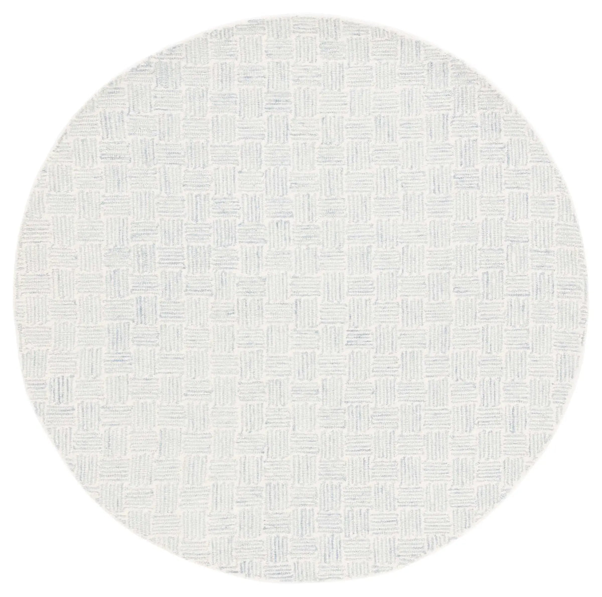 Safavieh Micro-Loop 5'-0" x 5'-0" Rug in Ivory / Grey