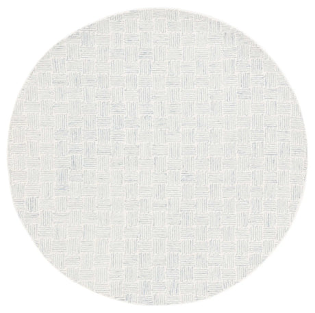 Safavieh Micro-Loop 5'-0" x 5'-0" Rug in Ivory / Grey