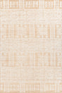 Chandra Ayla AYL-58001 White / Tan rug, flat view