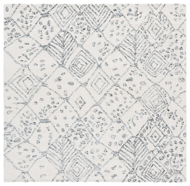 Safavieh Ebony 6'-0" x 6'-0" Rug in Ivory / Grey
