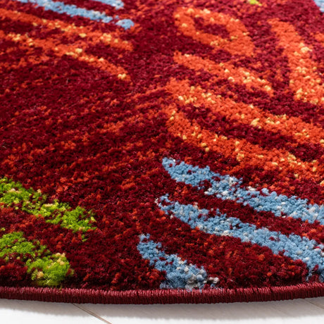 Safavieh Amsterdam 6'-7" x 6'-7" Rug in Red / Terracotta