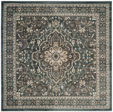 Safavieh Lyndhurst 7'-0" x 7'-0" Rug in Teal / Grey