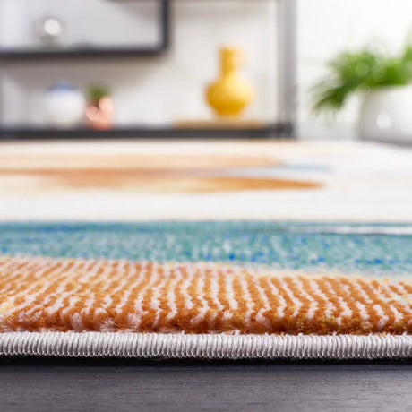 Safavieh Art Studio 4'-0" x 6'-0" Rug in Ivory / Rust