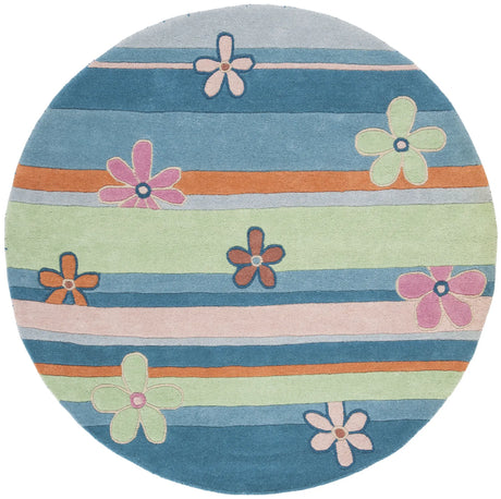 Safavieh Safavieh Kids 6'-0" x 6'-0" Rug in Blue / Multi
