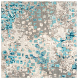 Safavieh Madison 6'-7" x 6'-7" Rug in Grey / Blue