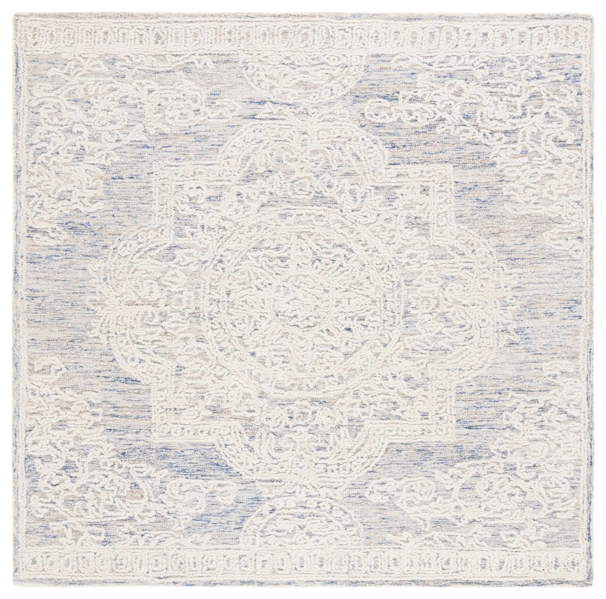 Safavieh Abstract 6'-0" x 6'-0" Rug in Ivory / Blue