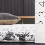 Safavieh Rumi Shag 4'-0" x 6'-0" Rug in Charcoal / Ivory