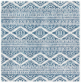 Safavieh Tulum 6'-7" x 6'-7" Rug in Ivory / Navy