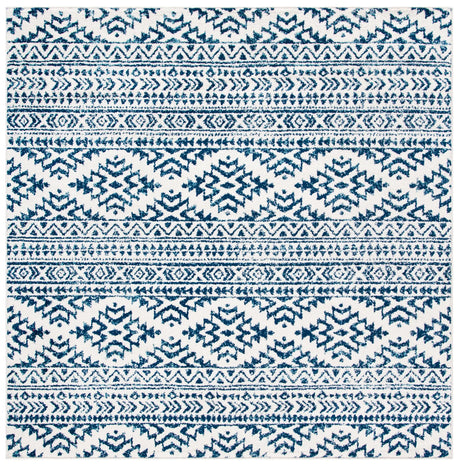 Safavieh Tulum 6'-7" x 6'-7" Rug in Ivory / Navy