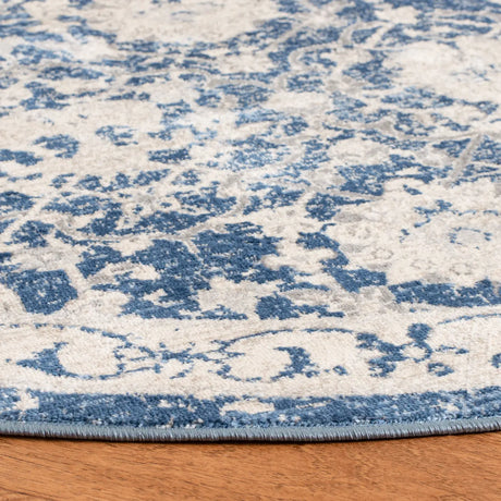 Safavieh Brentwood 5'-0" x 5'-0" Rug in Navy / Creme