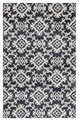 Safavieh Blossom 4'-0" x 6'-0" Rug in Black / Ivory