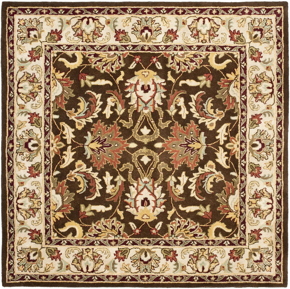Safavieh Heritage 6'-0" x 6'-0" Rug in Brown / Beige
