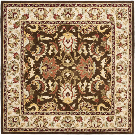 Safavieh Heritage 6'-0" x 6'-0" Rug in Brown / Beige
