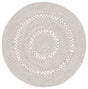 Safavieh Braided 3'-0" x 3'-0" Rug in Grey / Silver