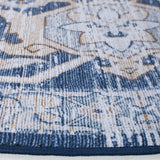 Safavieh Tucson 6'-0" x 6'-0" Rug in Light Blue / Navy