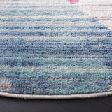 Safavieh Phoenix 500 6'-7" x 6'-7" Rug in Ivory / Blue