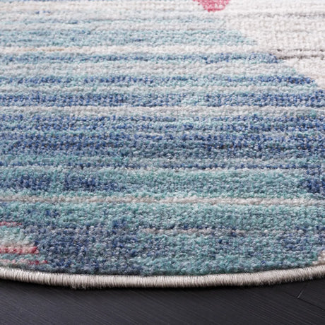 Safavieh Phoenix 500 6'-7" x 6'-7" Rug in Ivory / Blue