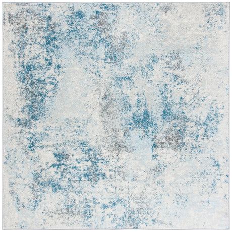 Safavieh Tulum 6'-7" x 6'-7" Rug in Ivory / Blue
