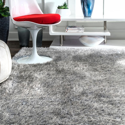 Nuloom Hand Tufted Maginifique Wicl1C Light Gray Area Rug