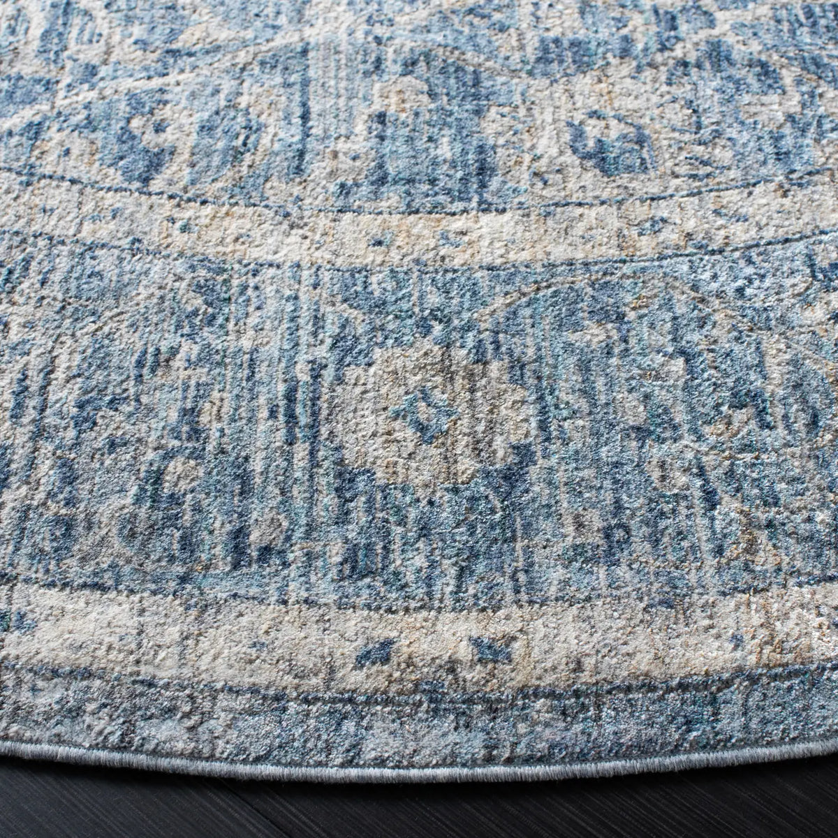 Safavieh Dream 6'-7" x 6'-7" Rug in Grey / Turquoise