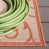 Safavieh Courtyard 4'-0" x 5'-7" Rug in Natural / Terra