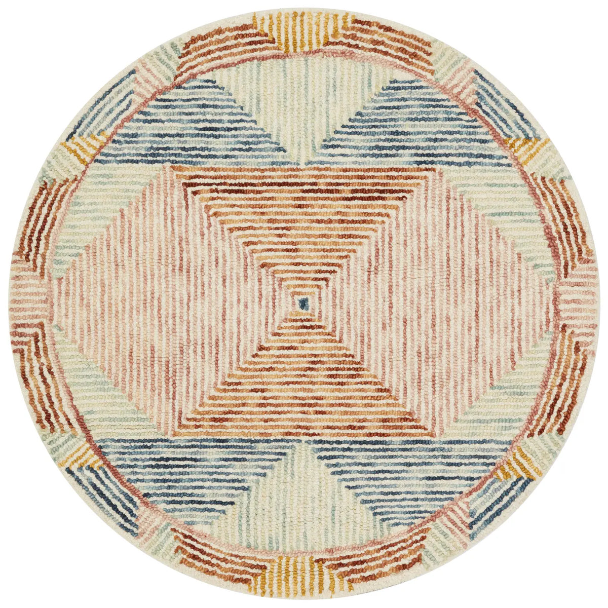 Loloi Spectrum Spe-01 Ivory/Multi Rugs - round flat