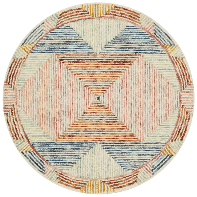 Loloi Spectrum Spe-01 Ivory/Multi Rugs - round flat