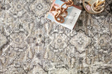 Loloi Theory Thy-03 Natural/Grey Rugs - styled aerial 1
